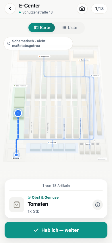 Marktling — Indoor-Navigation